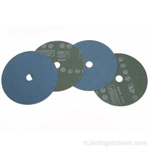 Zirkonya Reçine Fiber Diskler metal için zımpara tekerlekleri